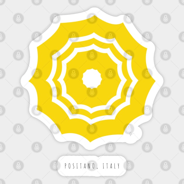 Positano, Italy Umbrella Sticker by lymancreativeco